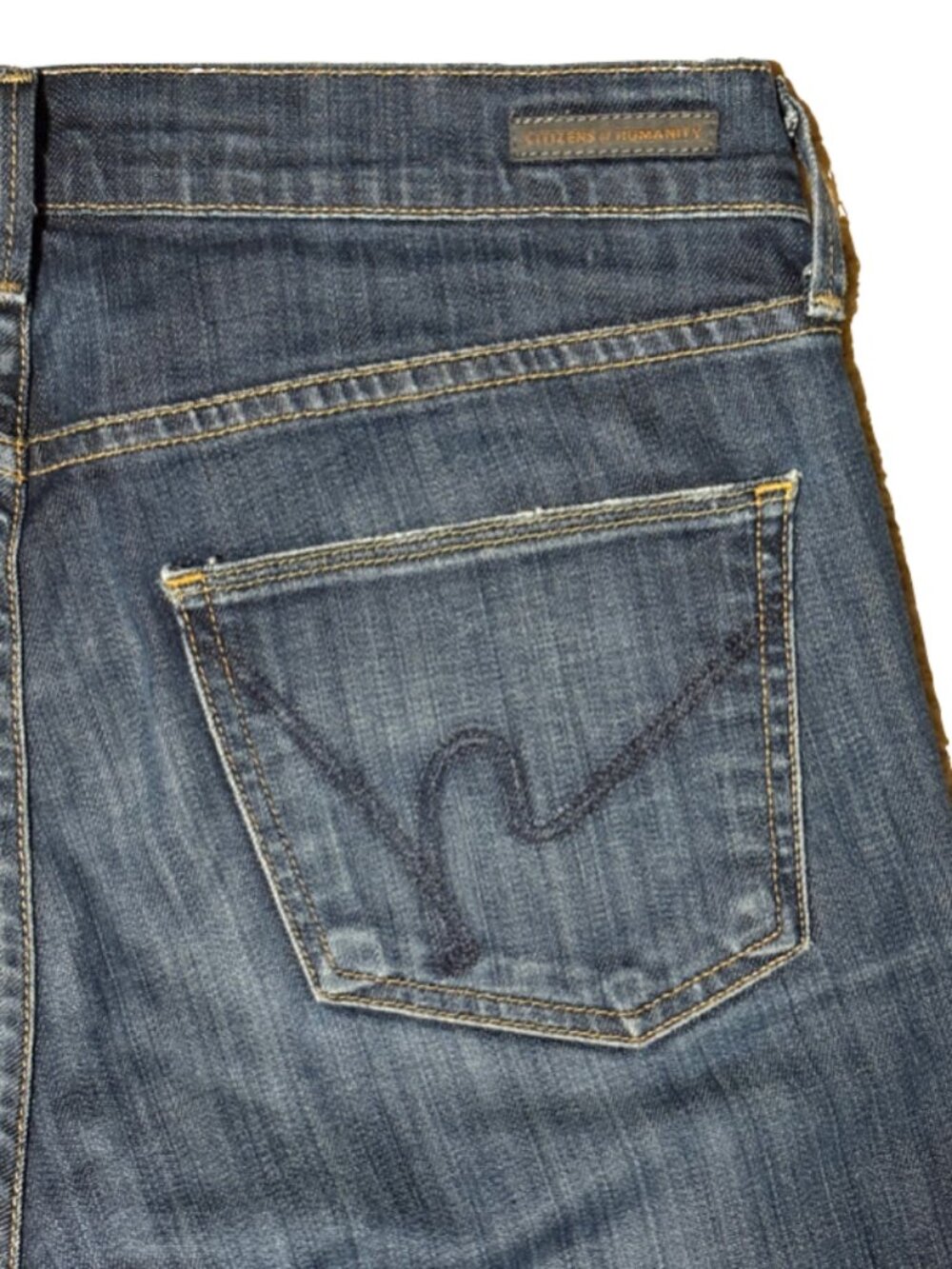 Citizens Of Humanity womens jeans size 28 blue Amber mid rise bootcut USA made - Picture 7 of 14